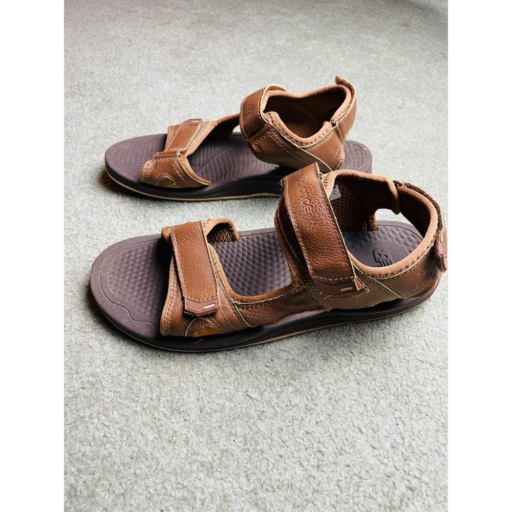 New Balance Sandals Men's Size 10W Brown Strap on wide Open Toe - Picture 1 of 6